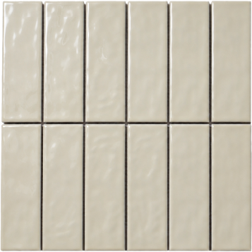White vertical tile mosaic