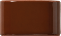 Small dark brown ceramic block tile